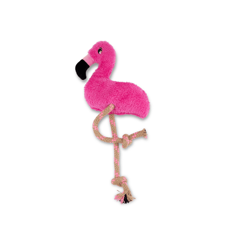 Plush Flamingo Dog Toy