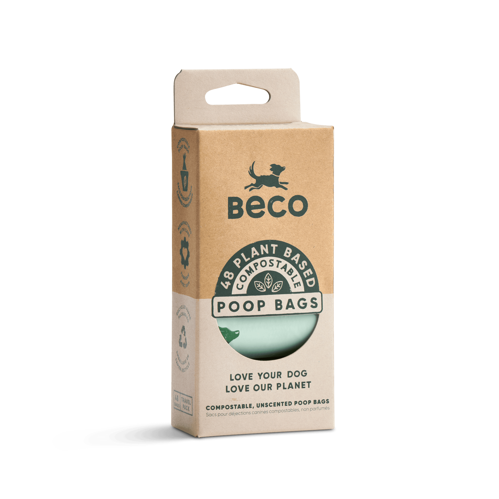 Home Compostable Poop Bags | Unscented | 48