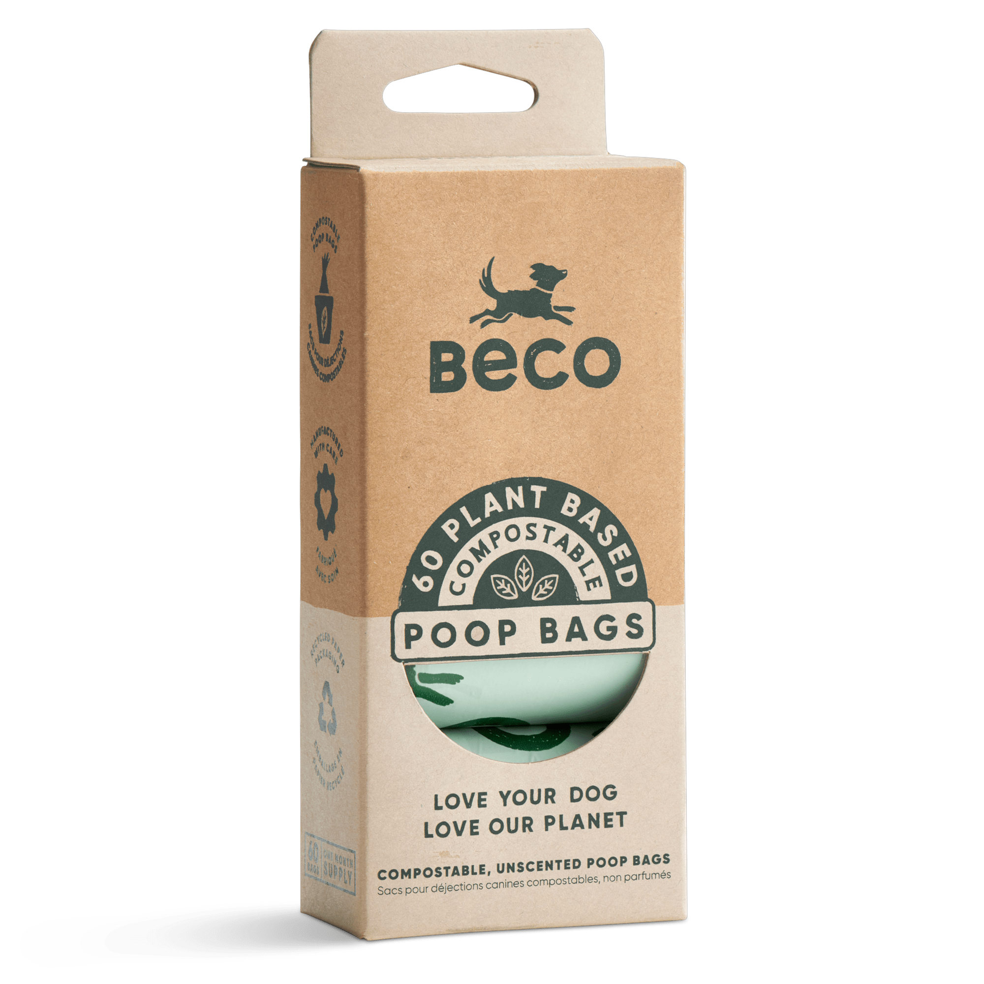 Home Compostable Poop Bags | Unscented | 48