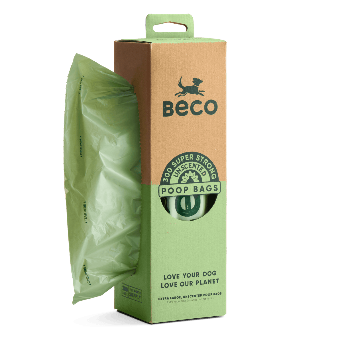 Dog poop bags hot sale on a roll