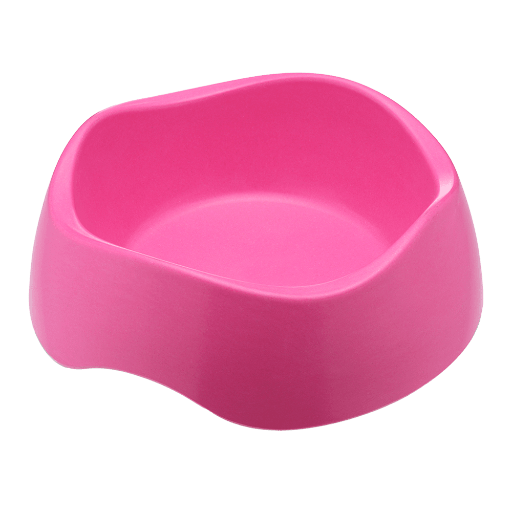 Pink plastic dog bowls best sale