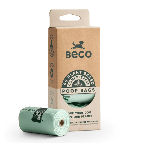 Compostable Dog Poop Bags 60 Pack Delivery to your door BECO Beco