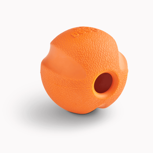 Orange rubber dog toy best sale