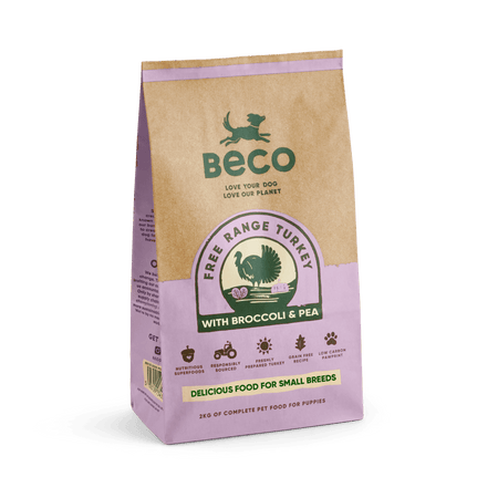 Small Breed Turkey Dry Food with Broccoli & Peas