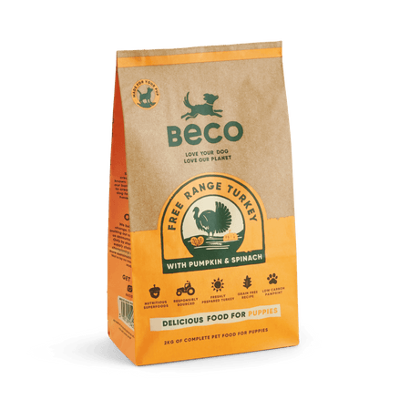 Free-Range Turkey Puppy Food with Pumpkin & Spinach