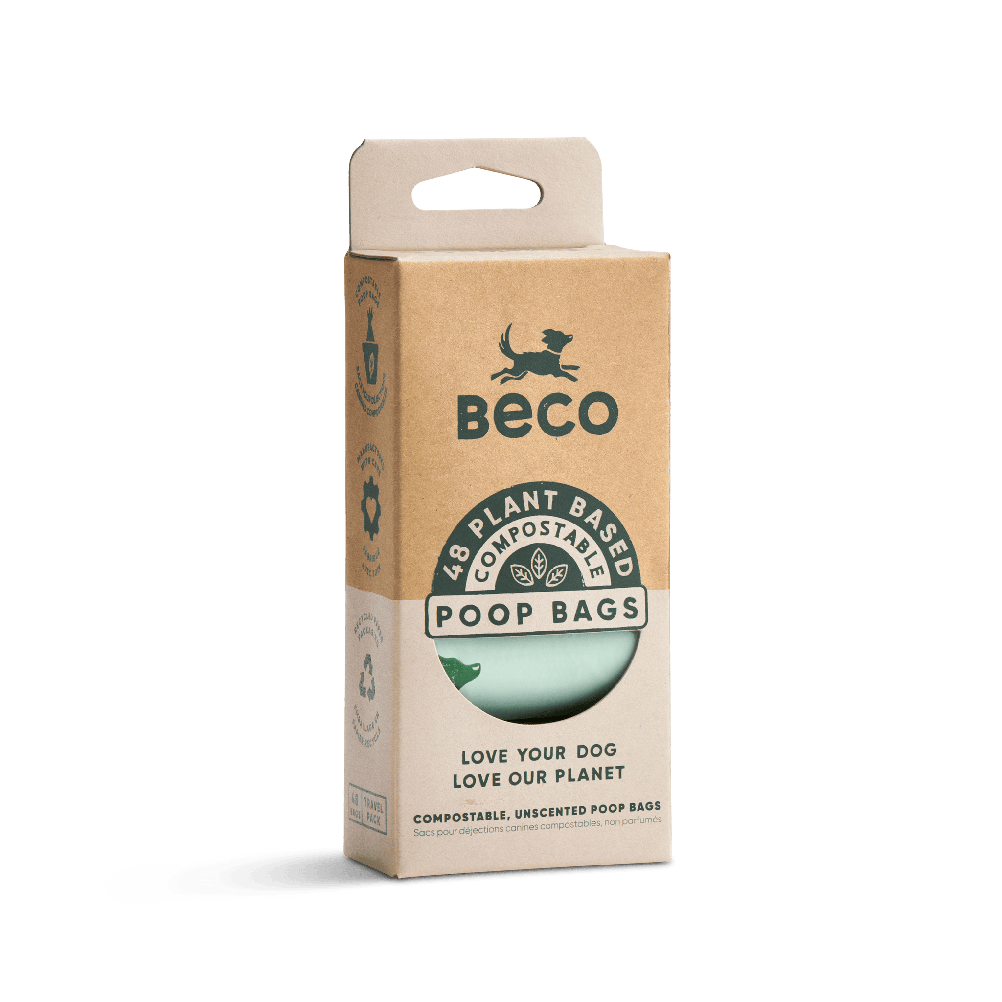 Compostable Dog Poop Bags 60 Pack Delivery to your door