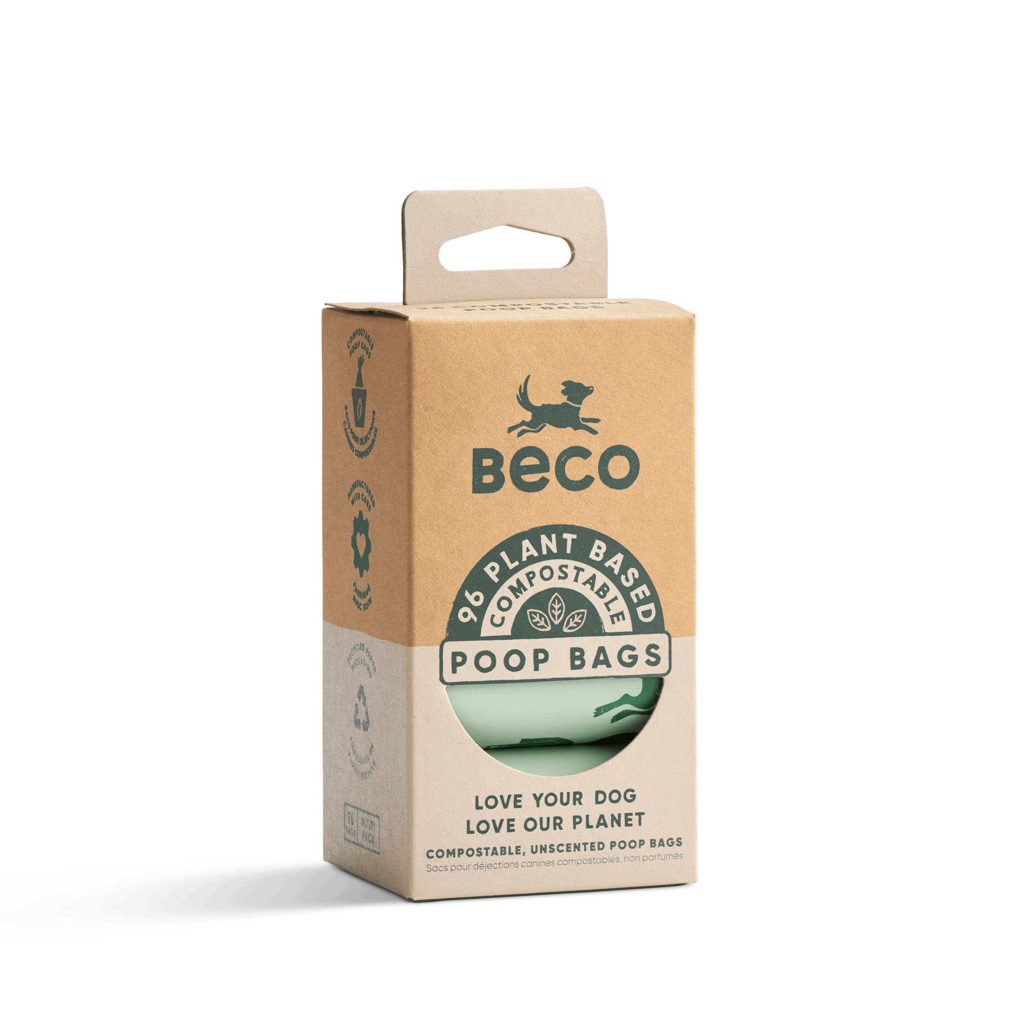 Home Compostable Poop Bags | Unscented | 96