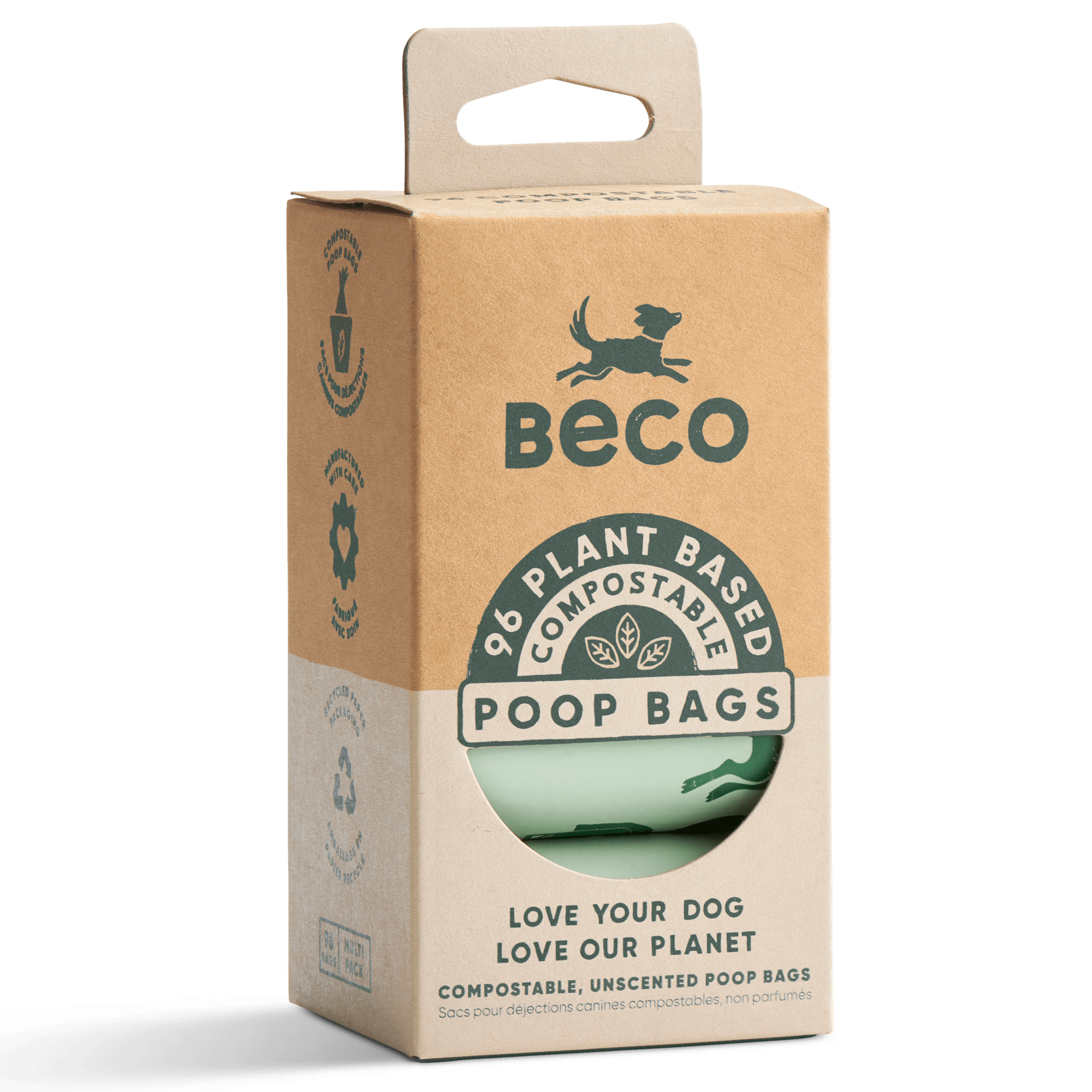 Home Compostable Poop Bags | Unscented | 96