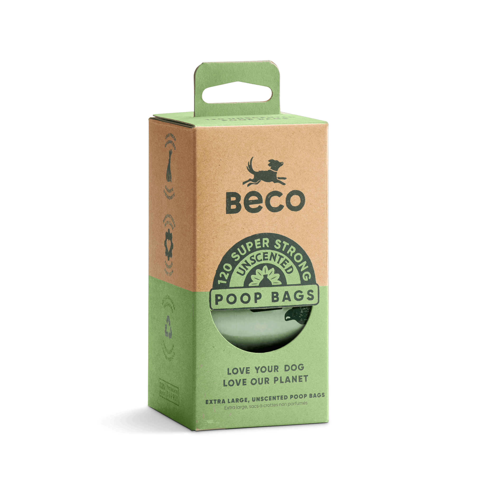 Compostable dog poop bags with handles best sale