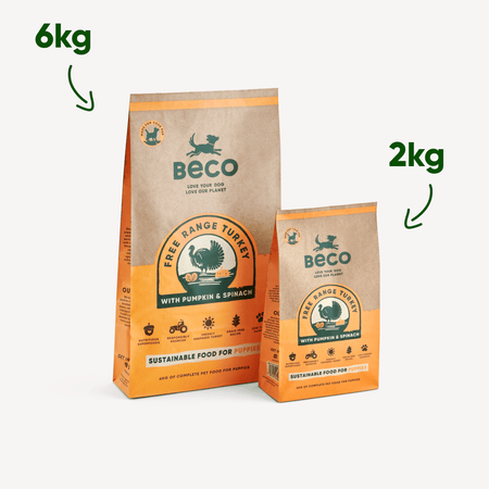Free-Range Turkey Puppy Food with Pumpkin & Spinach