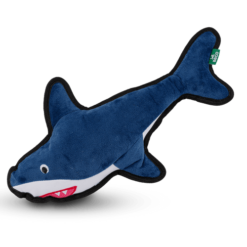 Squeaky shark dog deals toy